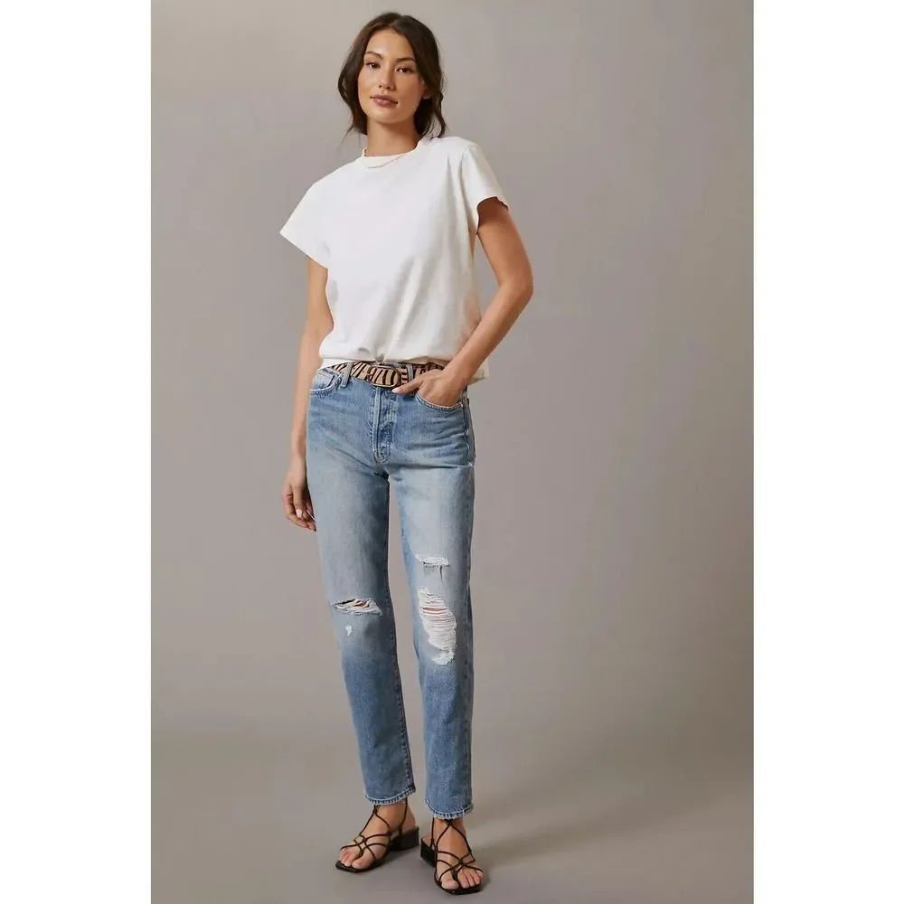 Anthropologie MOTHER The Huffy Skimp High-Rise Relaxed Jeans